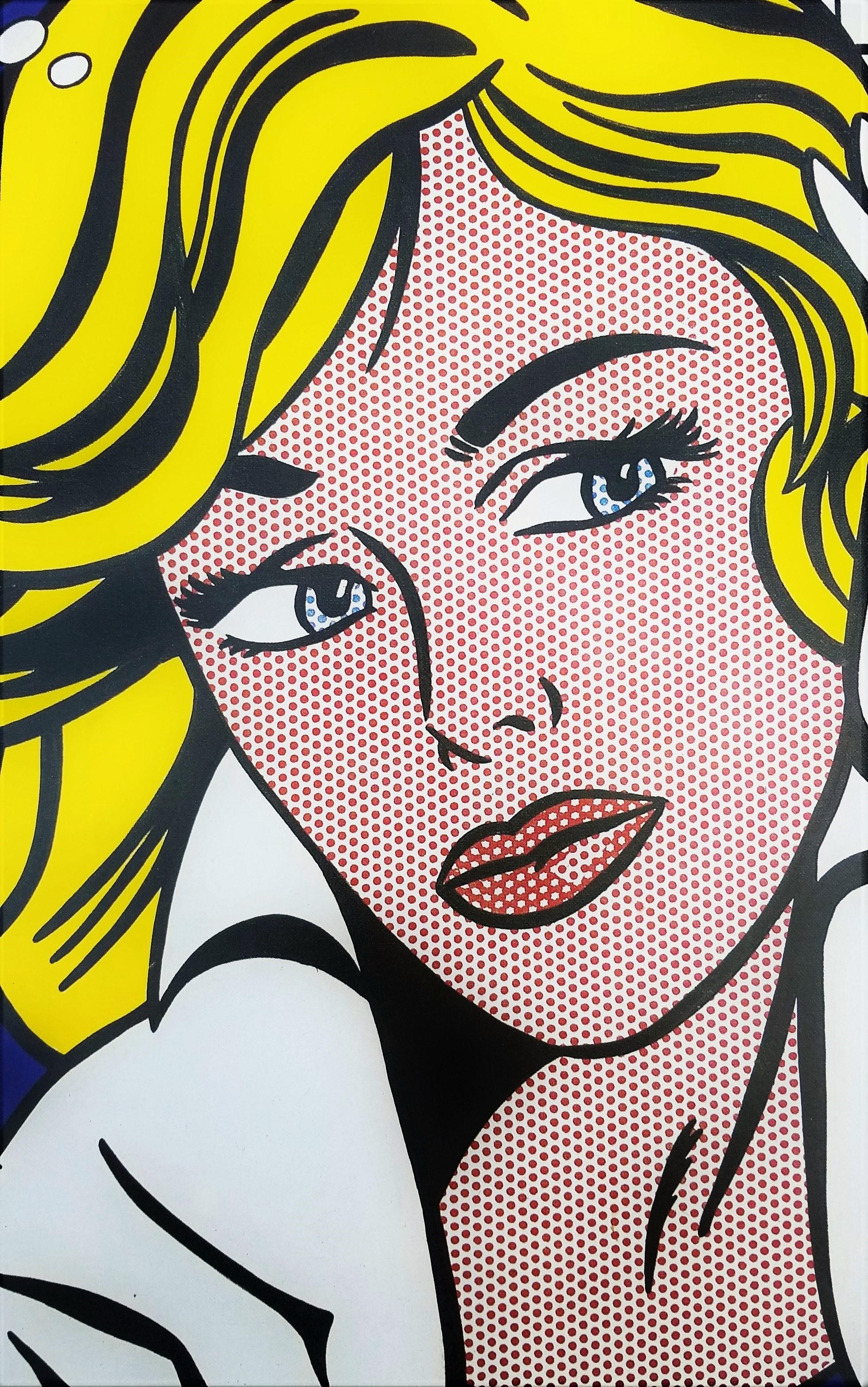 Cartel del Museo Ludwig (M-Maybe) /// Roy Lichtenstein Nueva York Pop Art Chica Mujer en venta 11