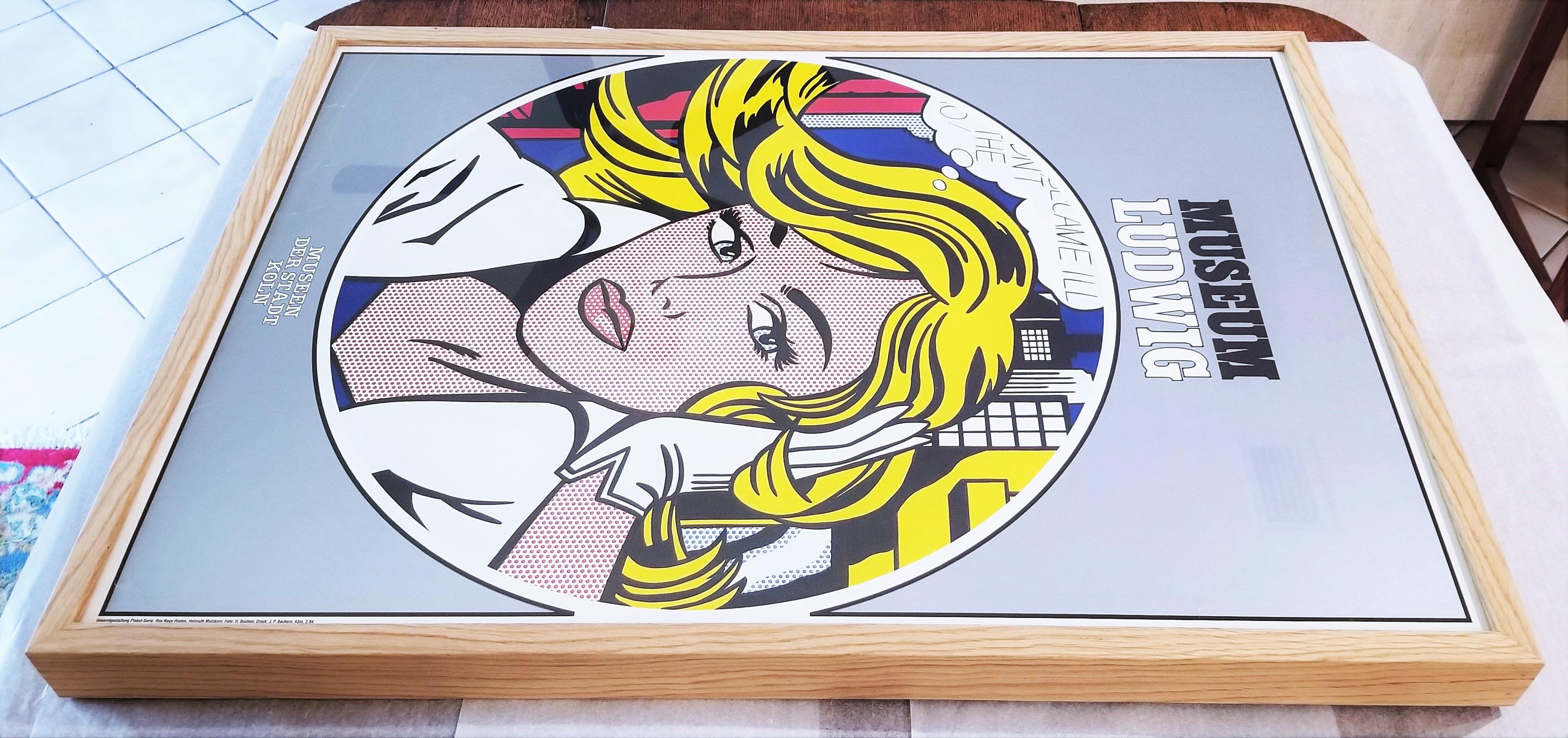 Cartel del Museo Ludwig (M-Maybe) /// Roy Lichtenstein Nueva York Pop Art Chica Mujer en venta 18