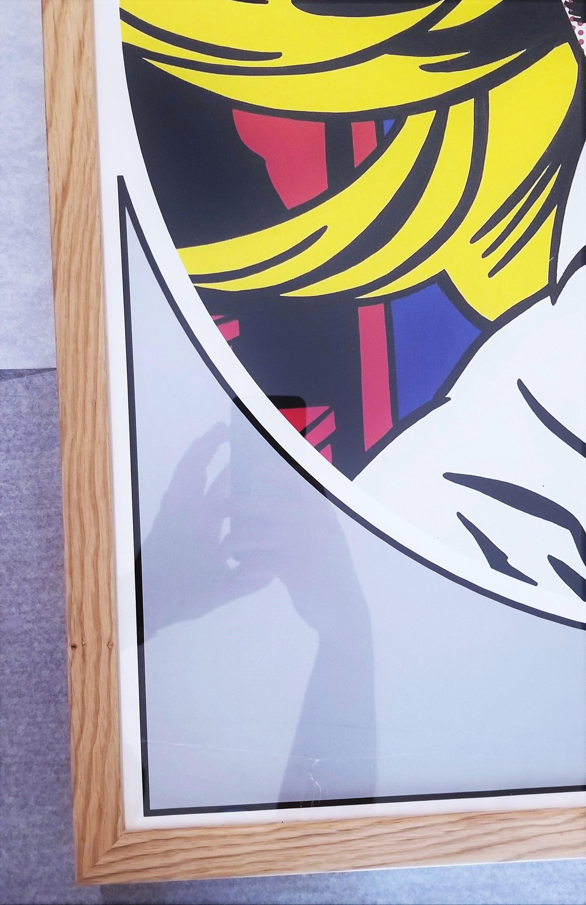 Cartel del Museo Ludwig (M-Maybe) /// Roy Lichtenstein Nueva York Pop Art Chica Mujer en venta 4