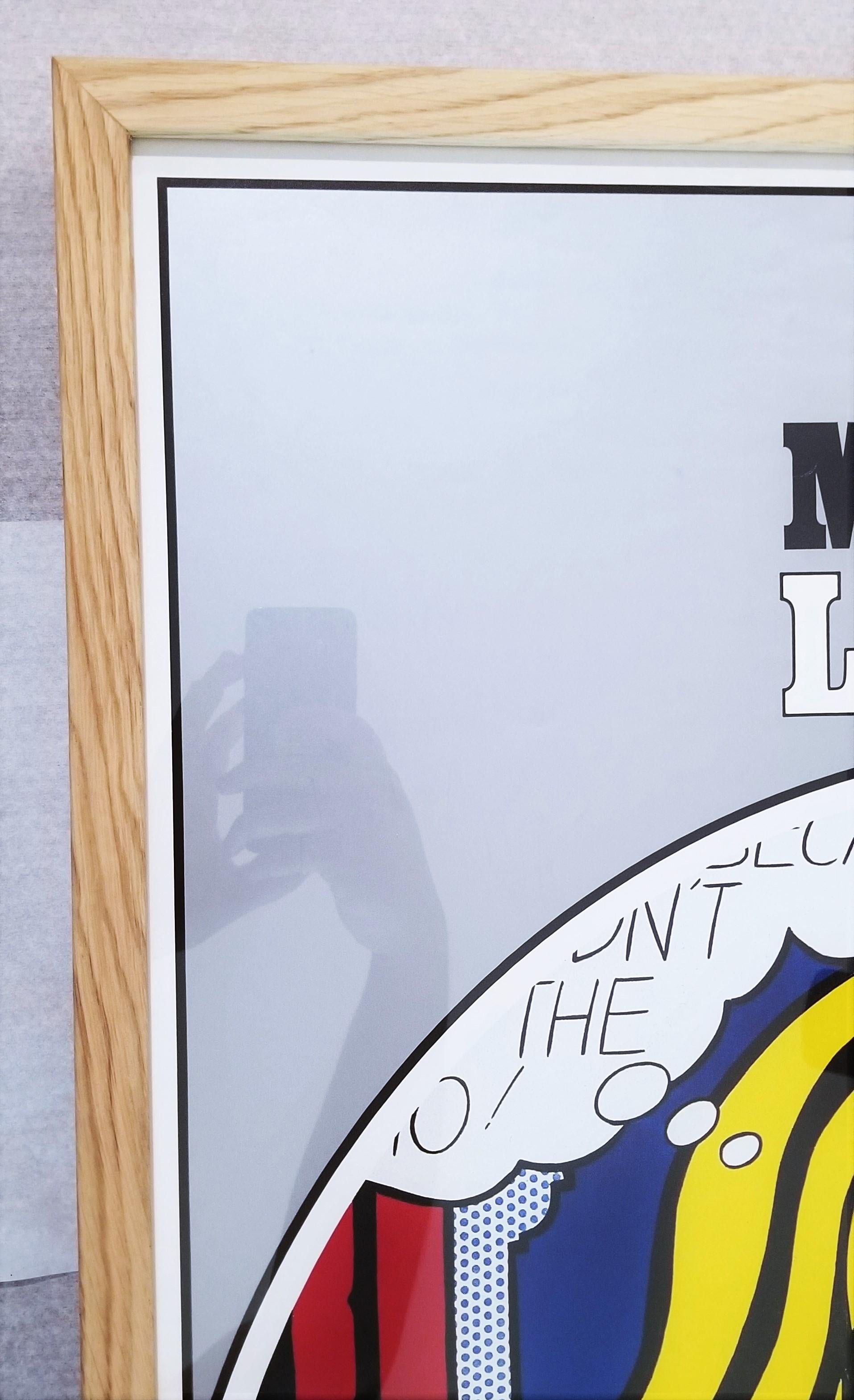 Cartel del Museo Ludwig (M-Maybe) /// Roy Lichtenstein Nueva York Pop Art Chica Mujer en venta 5