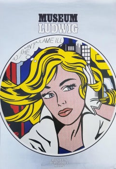 Museum Ludwig (M-Maybe) Poster /// Roy Lichtenstein New York Pop Art Girl Woman