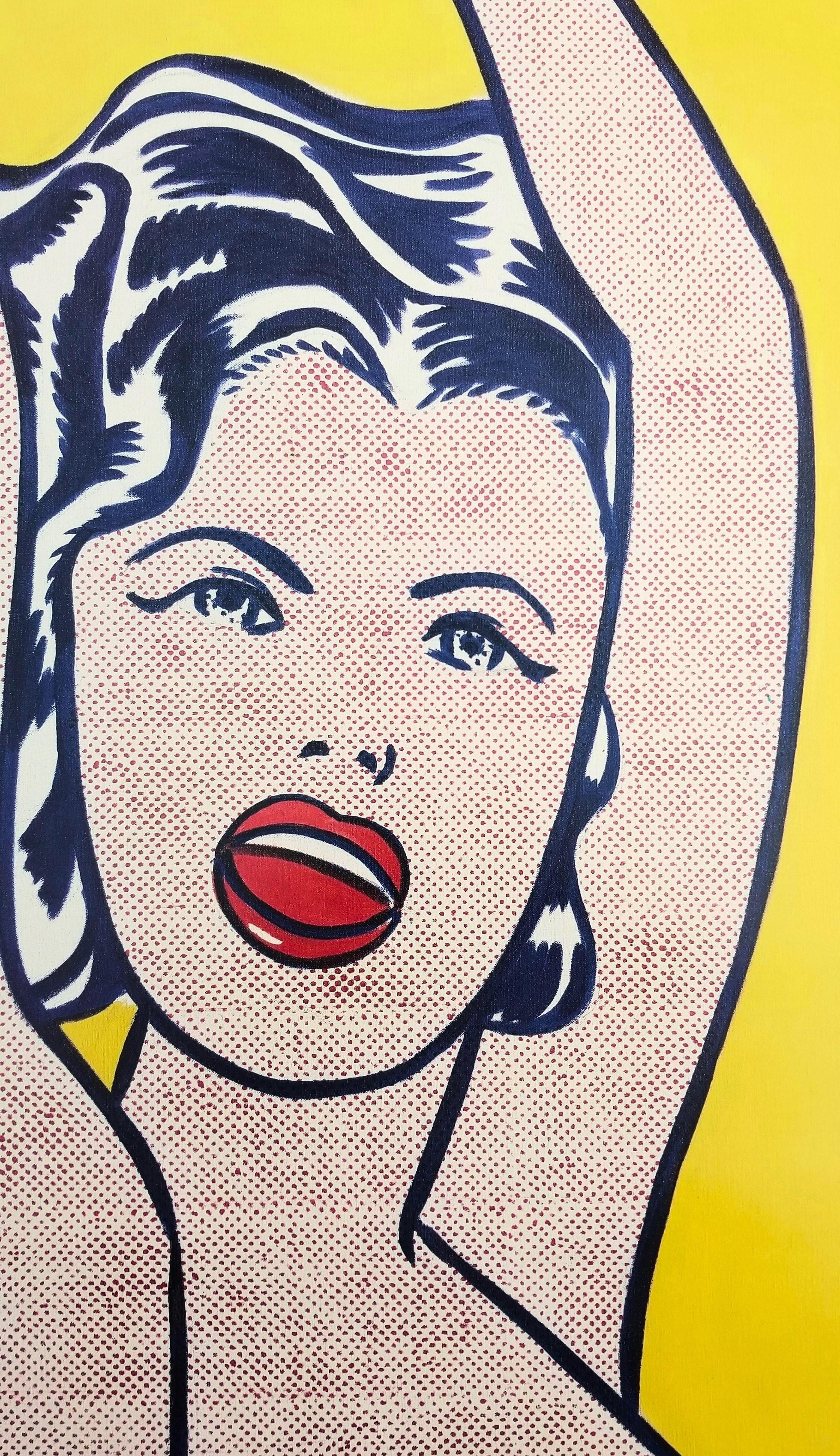 Museum of Modern Art (Girl with Ball) Poster /// Roy Lichtenstein Pop Art Woman 8
