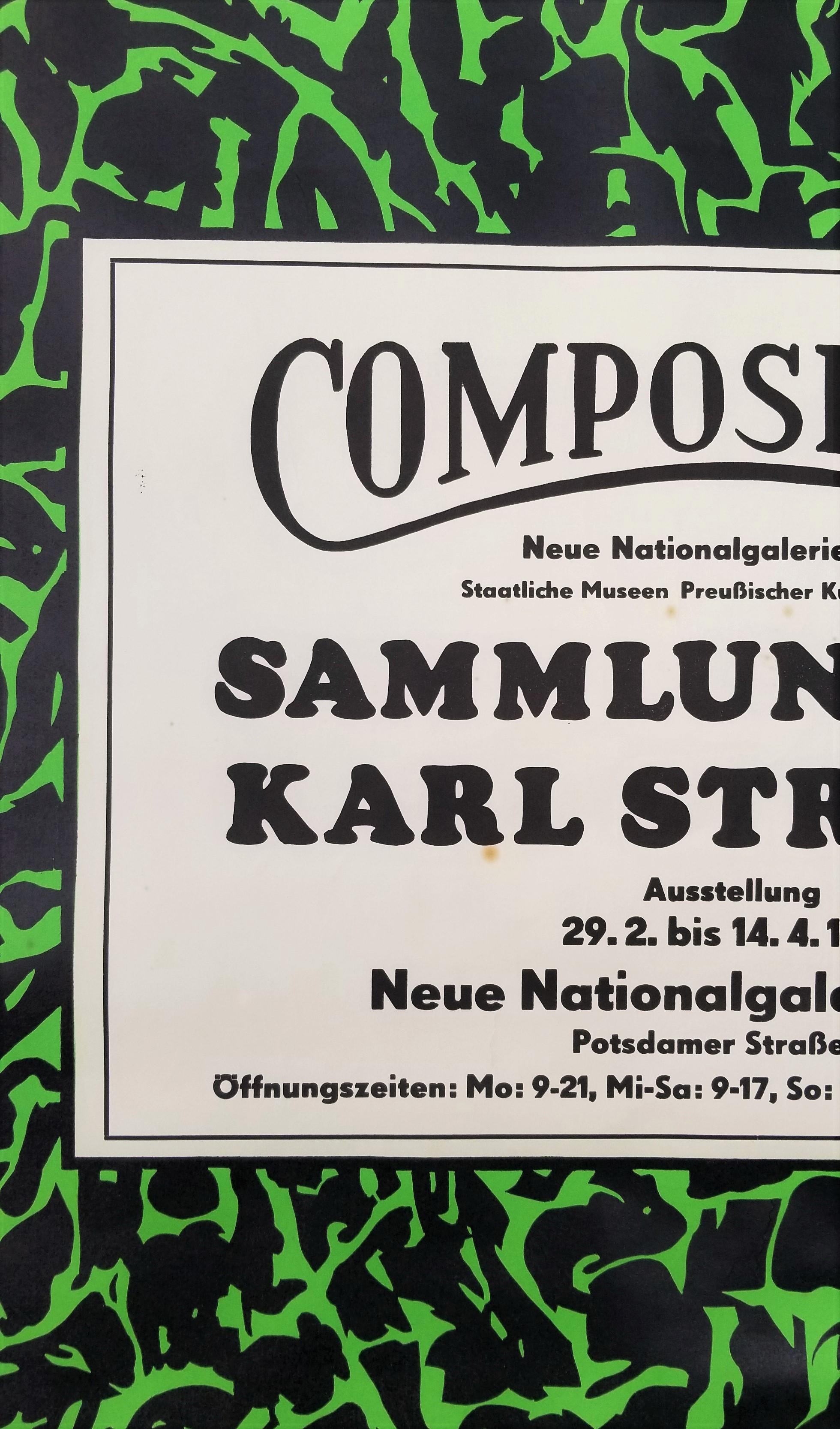 Neue Nationalgalerie (Compositions I) Poster /// Pop Art Roy Lichtenstein Museum For Sale 9