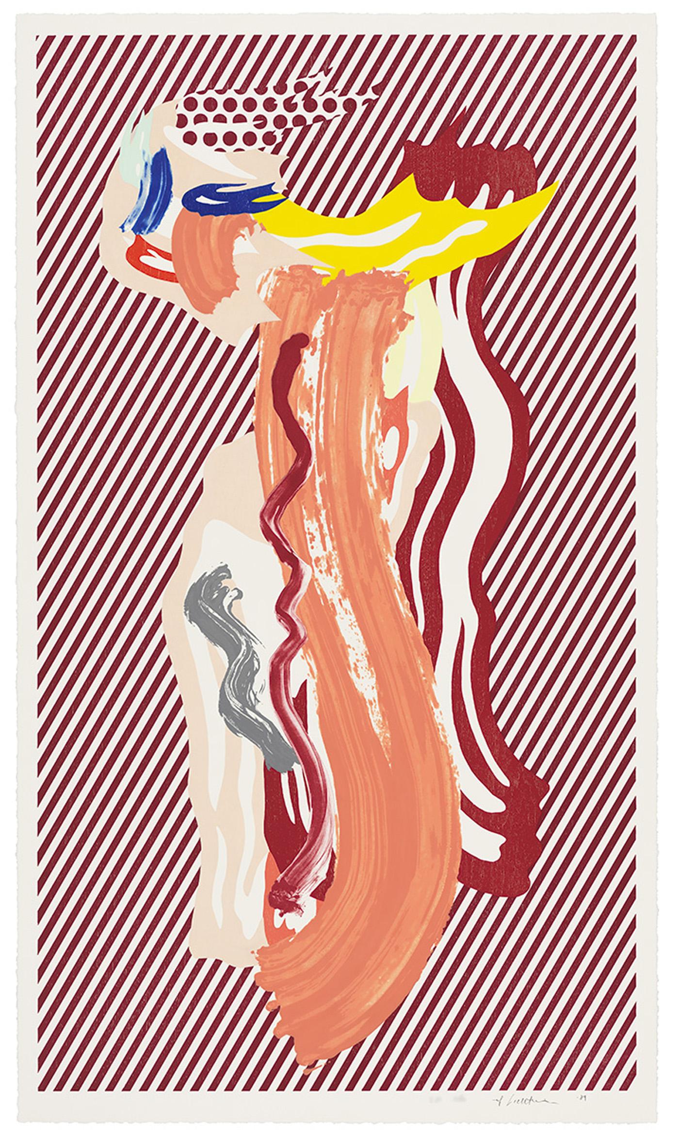 Nu, tiré de Brushstroke Figures - Print de Roy Lichtenstein