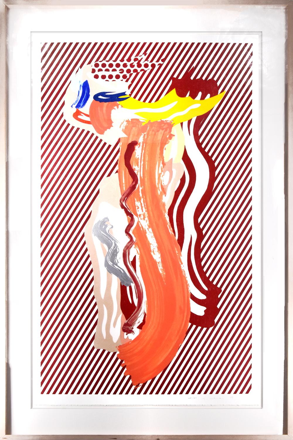 Nu, de la série Brushstroke Figures - Print de Roy Lichtenstein