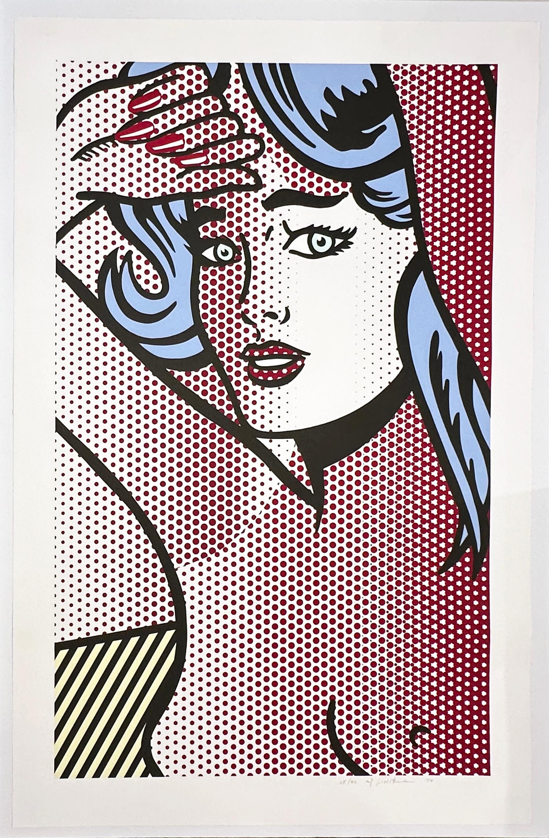 Artistics : Roy Lichtenstein
Titre : Nu aux cheveux bleus
Support : Impression en relief sur papier moulé Rives BFK
Date : 1994
Edition : 28/40
Taille de la feuille : 57 7/8
