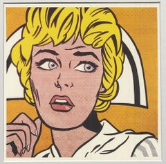 Nurse Offset Print by Roy Lichtenstein, Framed, 1993, Gallery Style