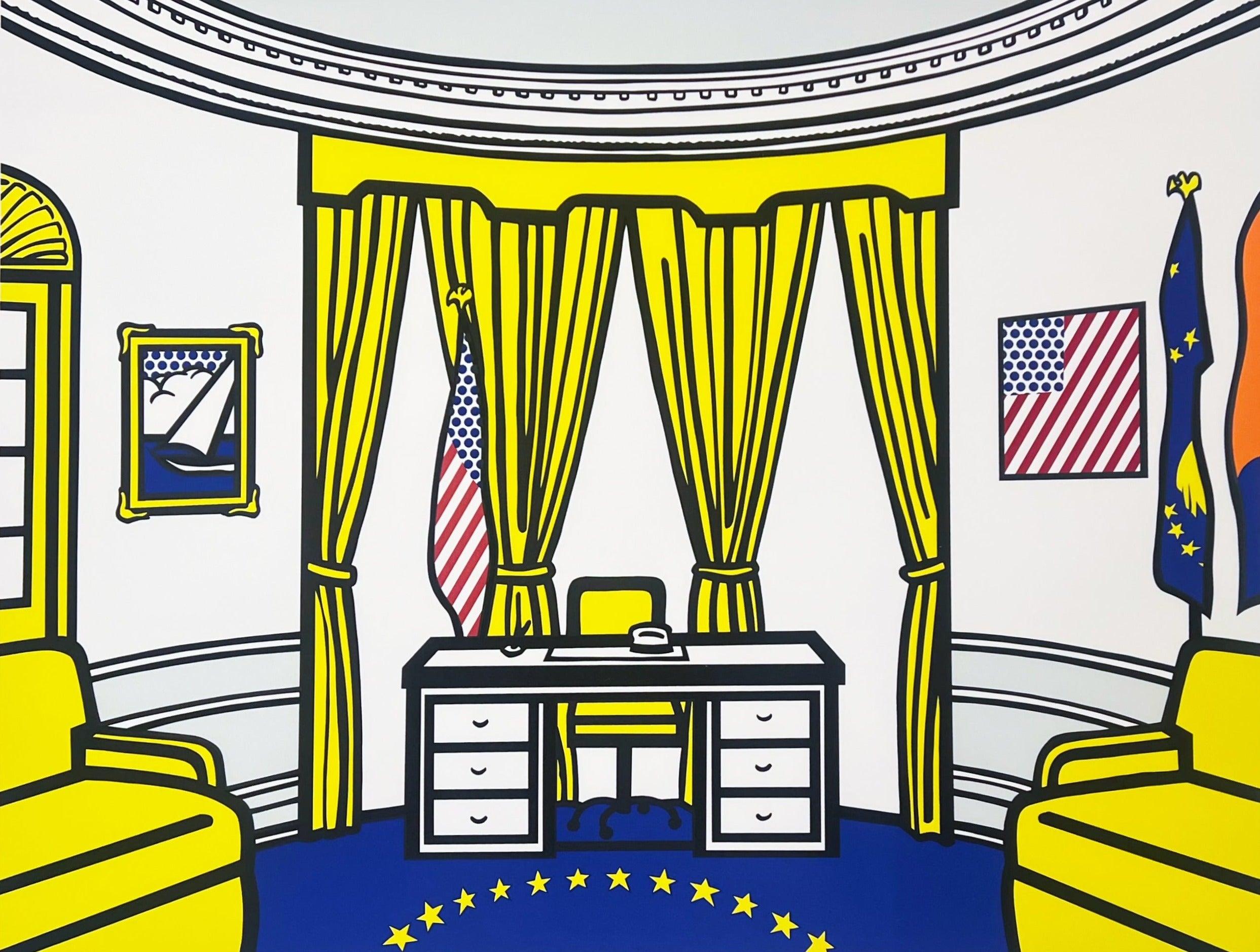 Roy Lichtenstein Interior Print - Oval Office