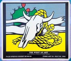 Palm Springs Desert Museum (Still Life with Longhorn Skull and Cactus) Poster