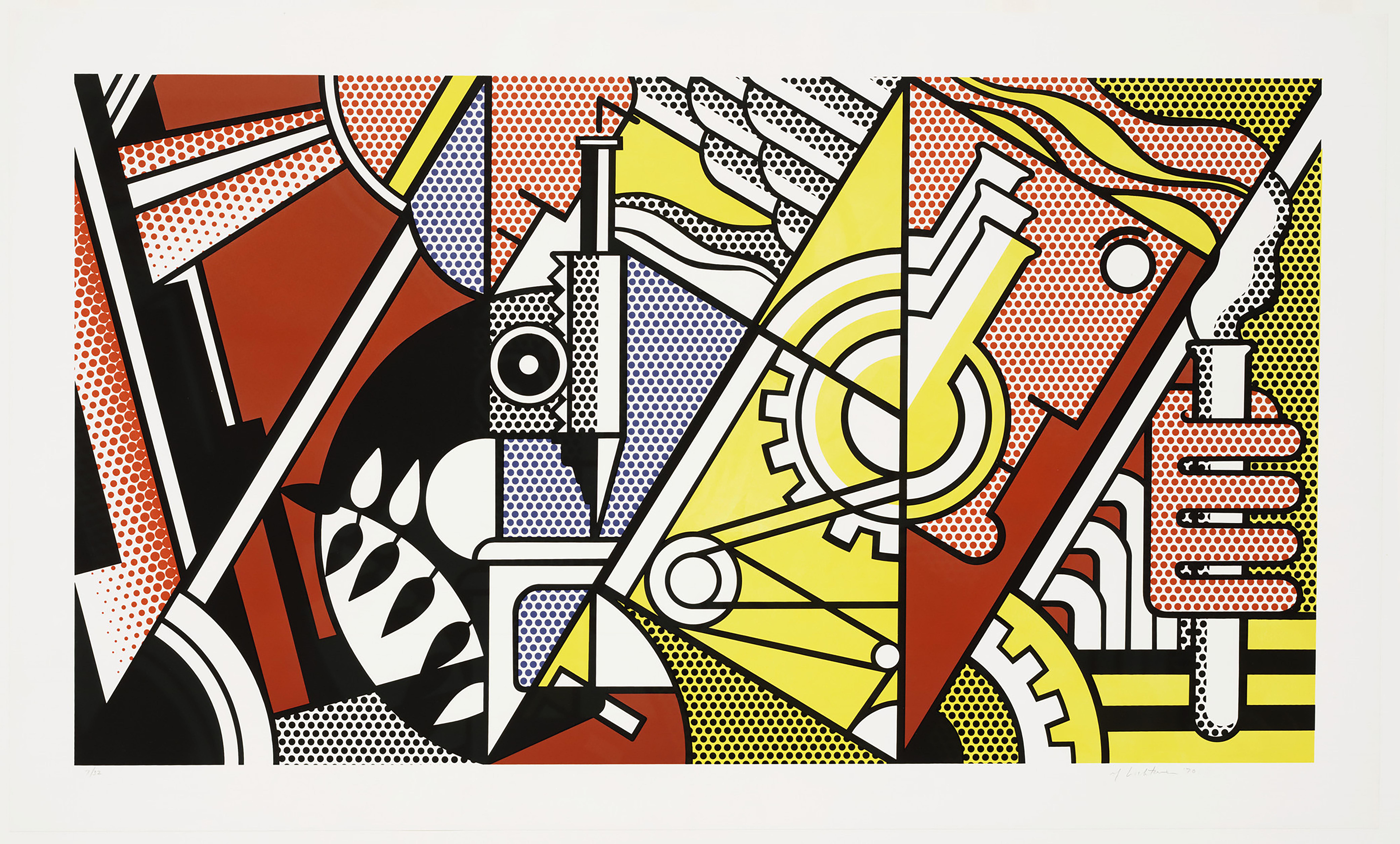 Roy Lichtenstein Abstract Print - Peace Through Chemistry II, 1970, C.97