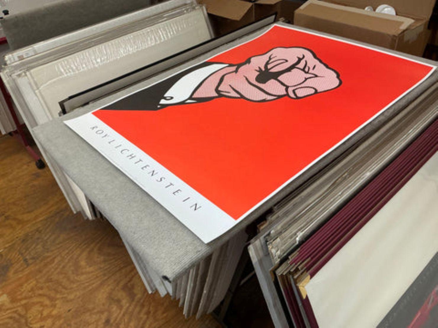 Pointed Finger By Roy Lichtenstein For Sale 3