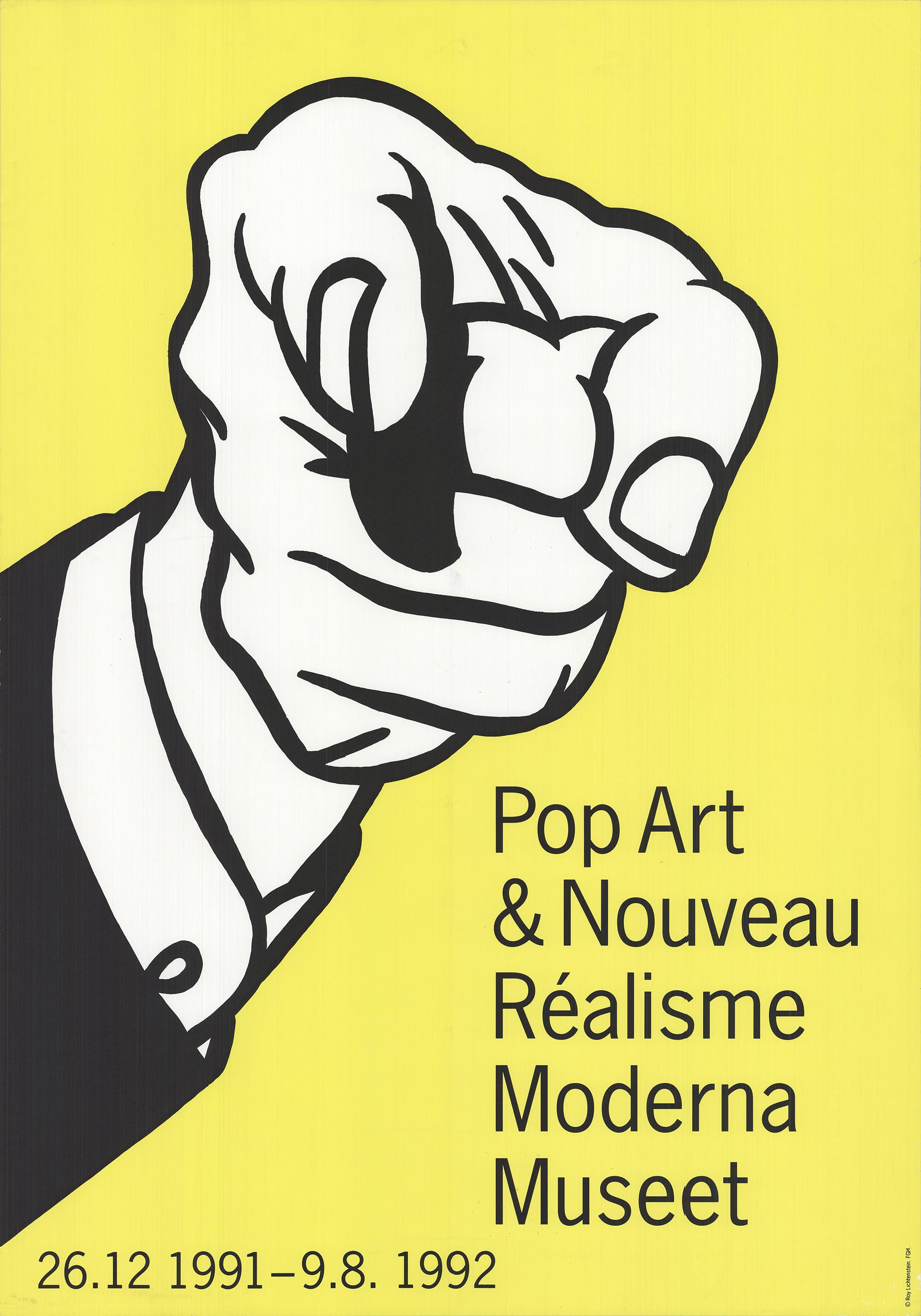 Pointing Finger - Print by Roy Lichtenstein