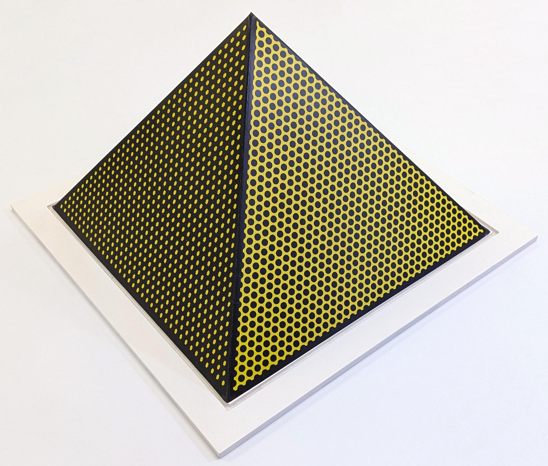 Pyramid (hand signed three dimensional screen print) - Print by Roy Lichtenstein
