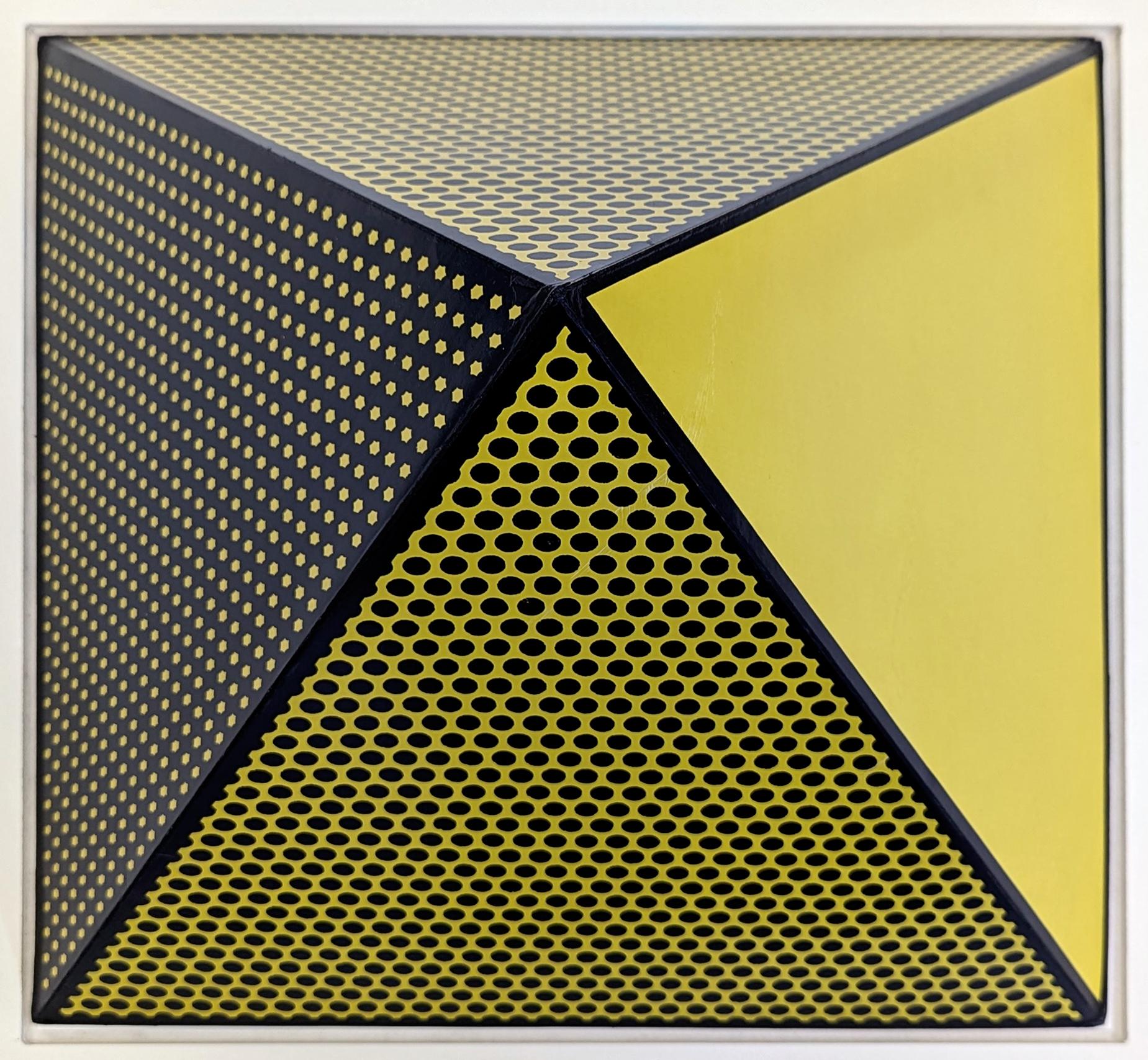 Pyramid (hand signed three dimensional screen print) - Pop Art Print by Roy Lichtenstein