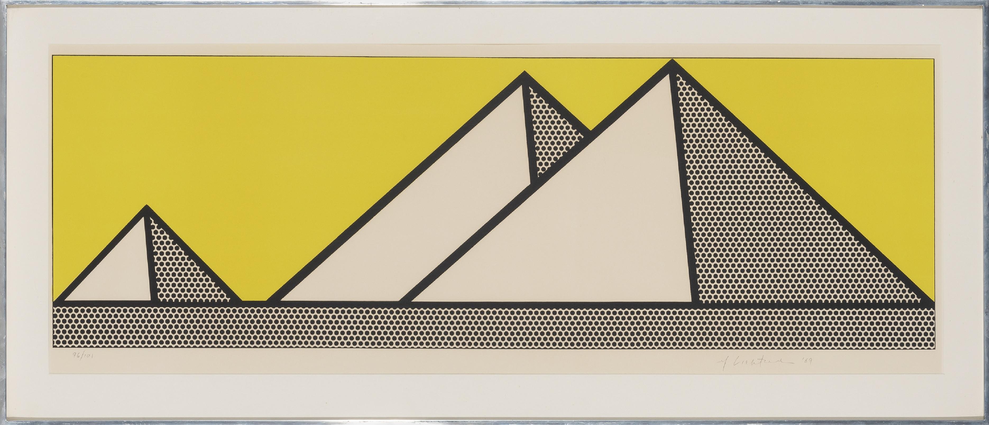 Pyramids - Print by Roy Lichtenstein