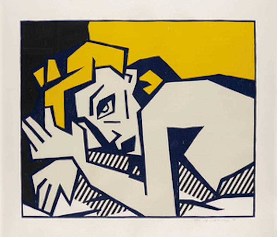 Roy Lichtenstein Abstract Print - Reclinging Nude
