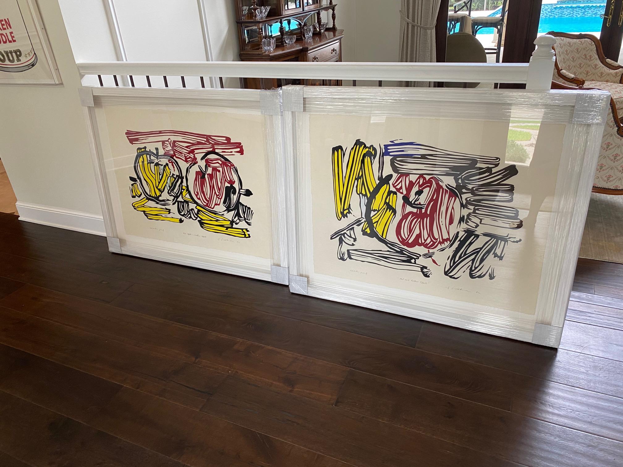 Red Apple and Yellow Apple, Exhibition Proof - Print by Roy Lichtenstein