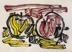 Red Apple and Yellow Apple (from Seven Apple Woodcuts) by Roy Lichtenstein 