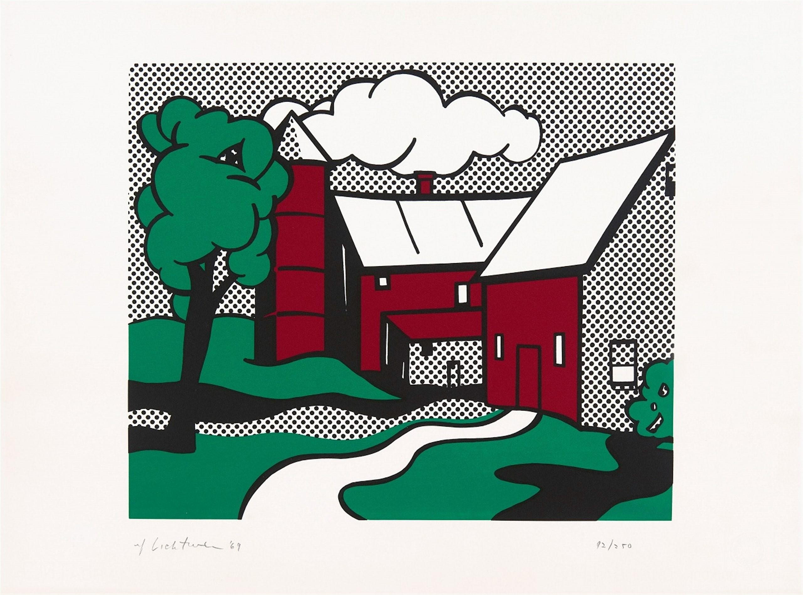 Red Barn - Print by Roy Lichtenstein