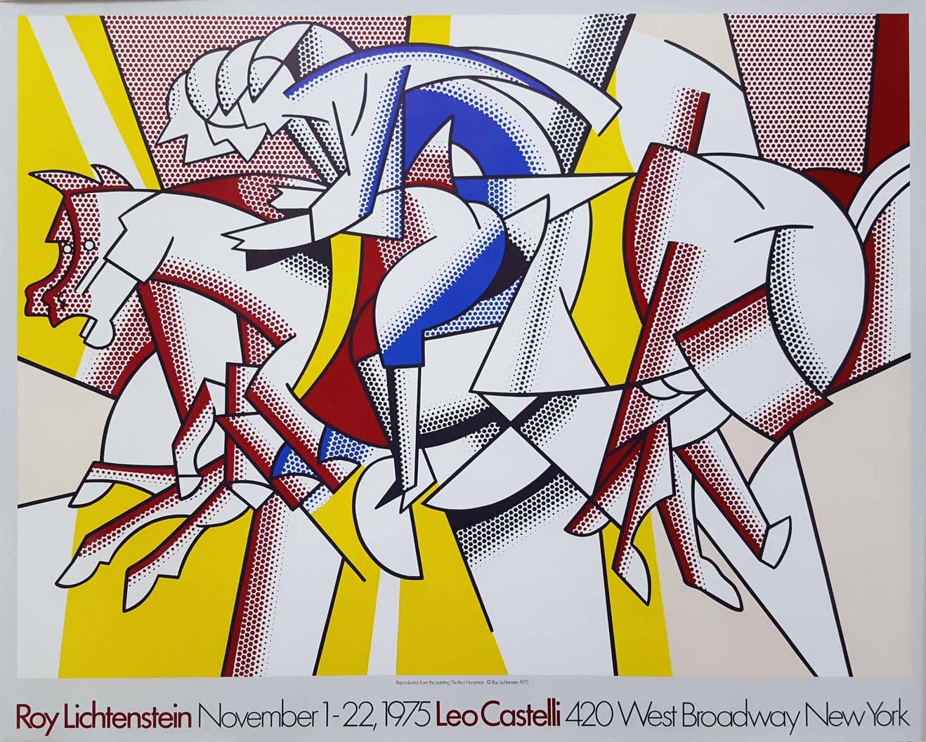 Roy Lichtenstein - Red Horseman Poster at 1stDibs