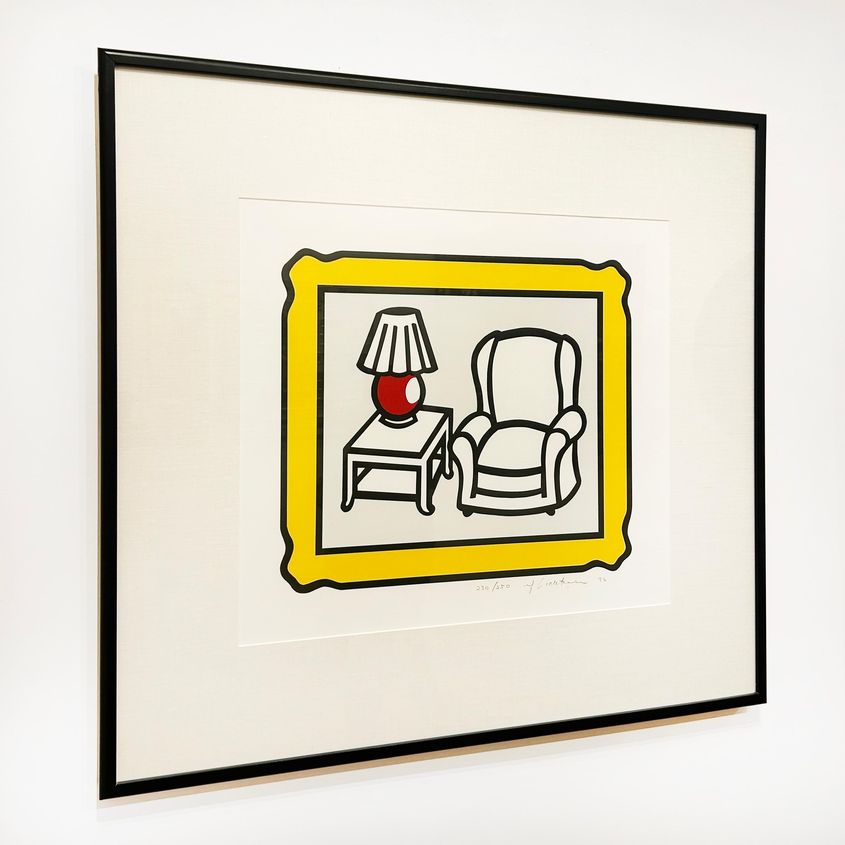 Lampe rouge - Pop Art Print par Roy Lichtenstein
