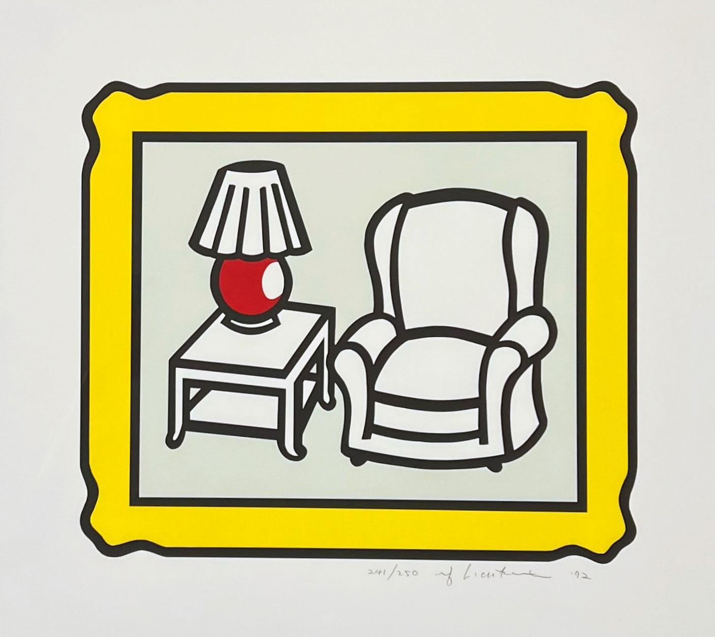 Red Lamp - Print by Roy Lichtenstein