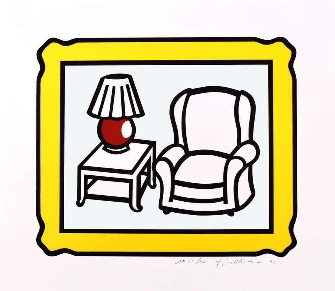 Roy Lichtenstein Interior Print - Red Lamp