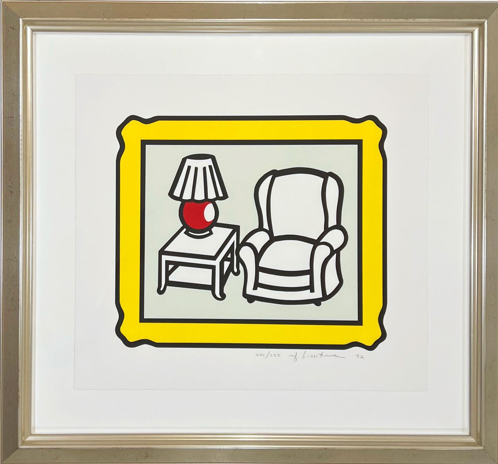 Roy Lichtenstein Still-Life Print - Red Lamp