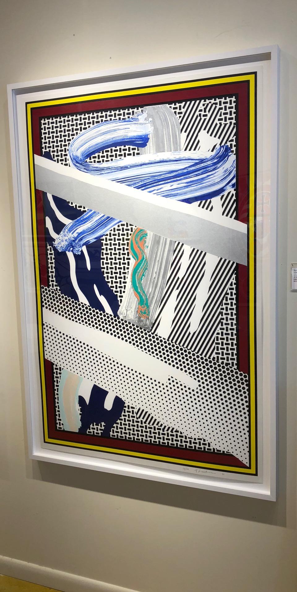 Reflections on Expressionist Painting - Beige Figurative Print by Roy Lichtenstein