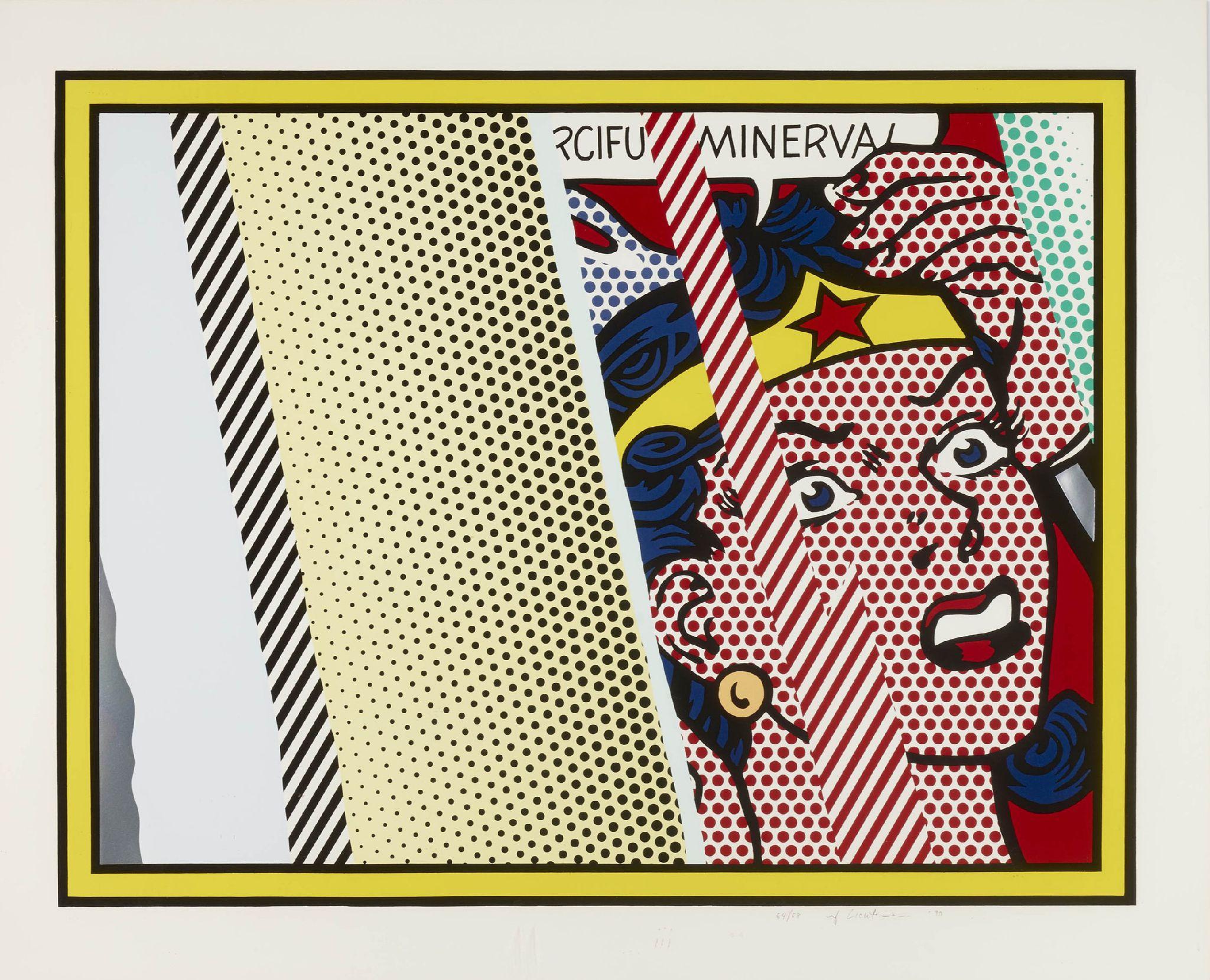 Roy Lichtenstein Print – Reflektionen von Minerva