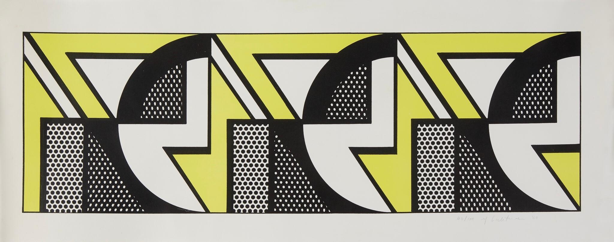 Roy Lichtenstein Abstract Print - Repeated Design