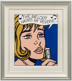 Reverie - Serigrafia Pop Art di donna che canta, 1965