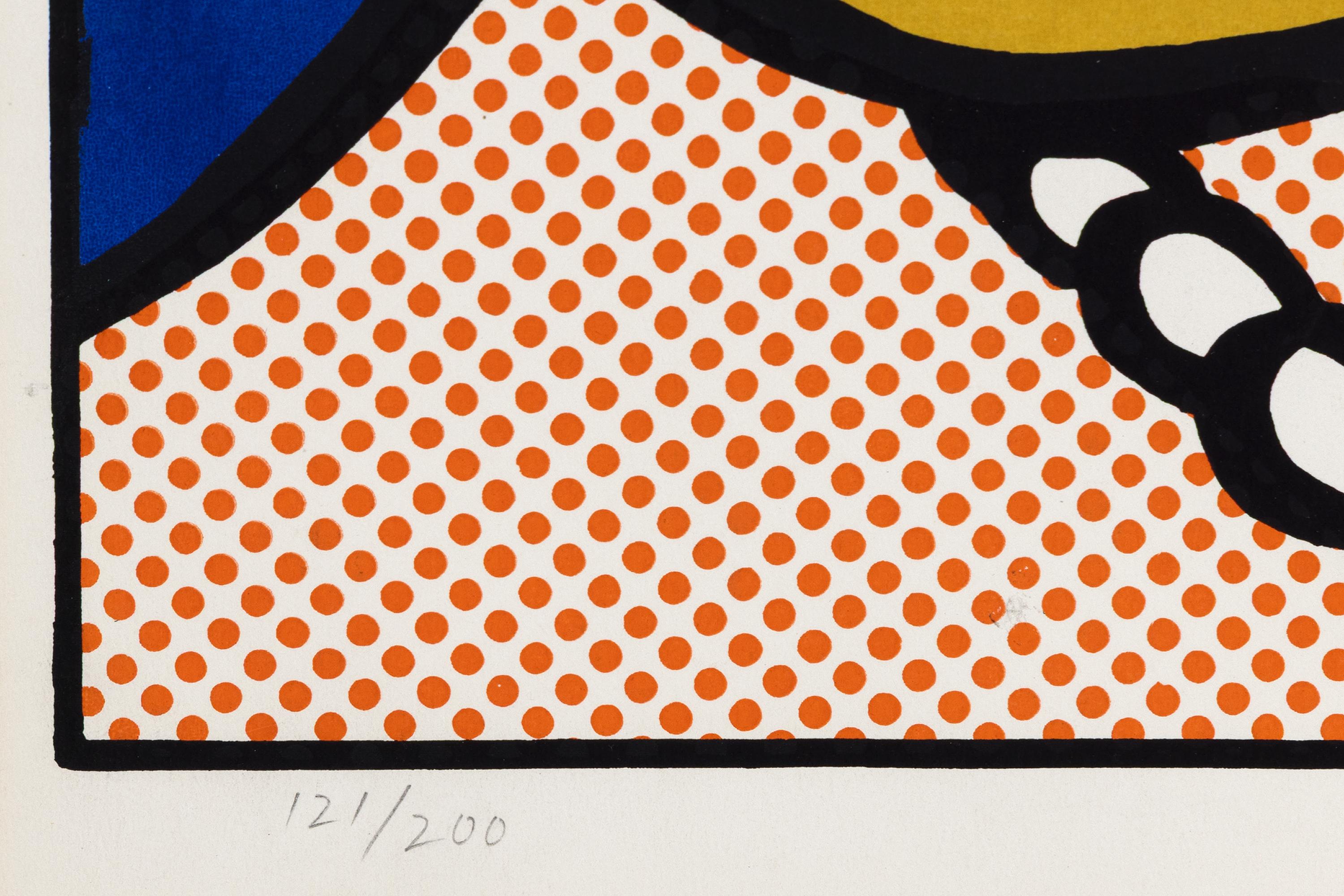 Reverie - Pop Art Screen Print of Woman Singing, 1965 For Sale 1