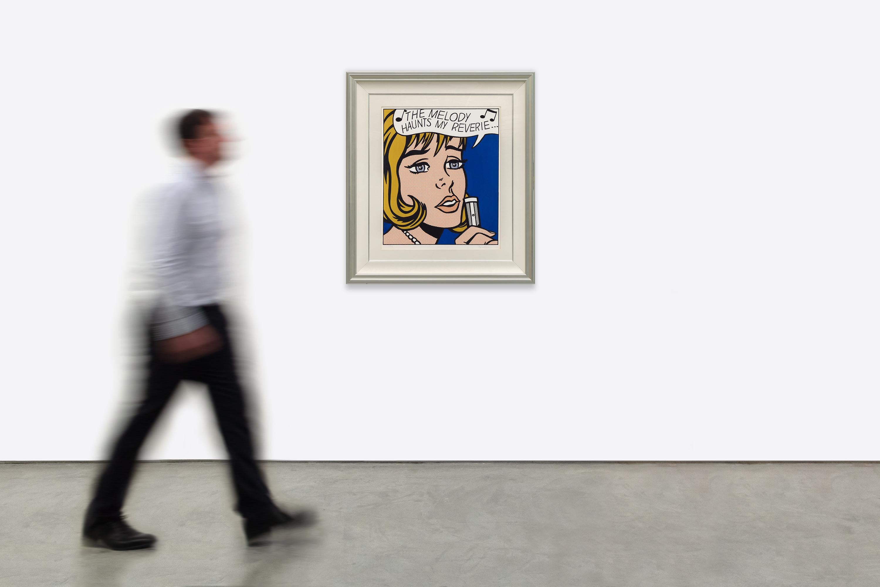 Reverie - Pop Art Screen Print of Woman Singing, 1965 For Sale 6