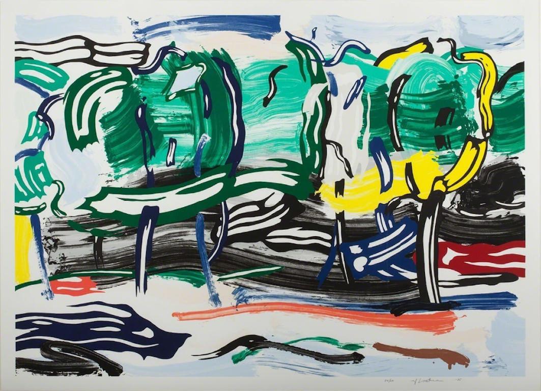 Roy Lichtenstein Abstract Print - Road Before the Forest