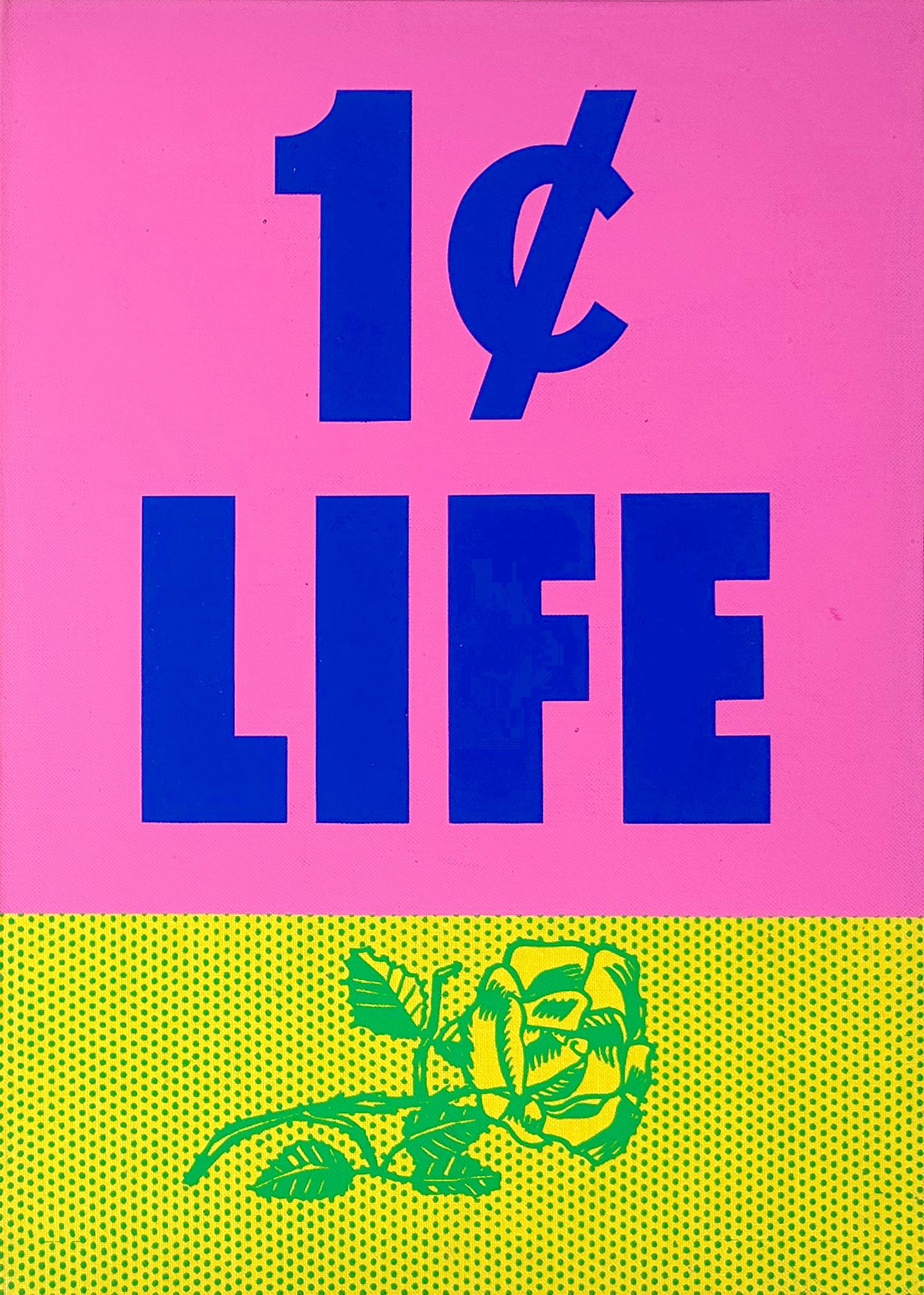 Rose Rose, Deckel aus 1 Cent Life – Mixed Media Art von Roy Lichtenstein
