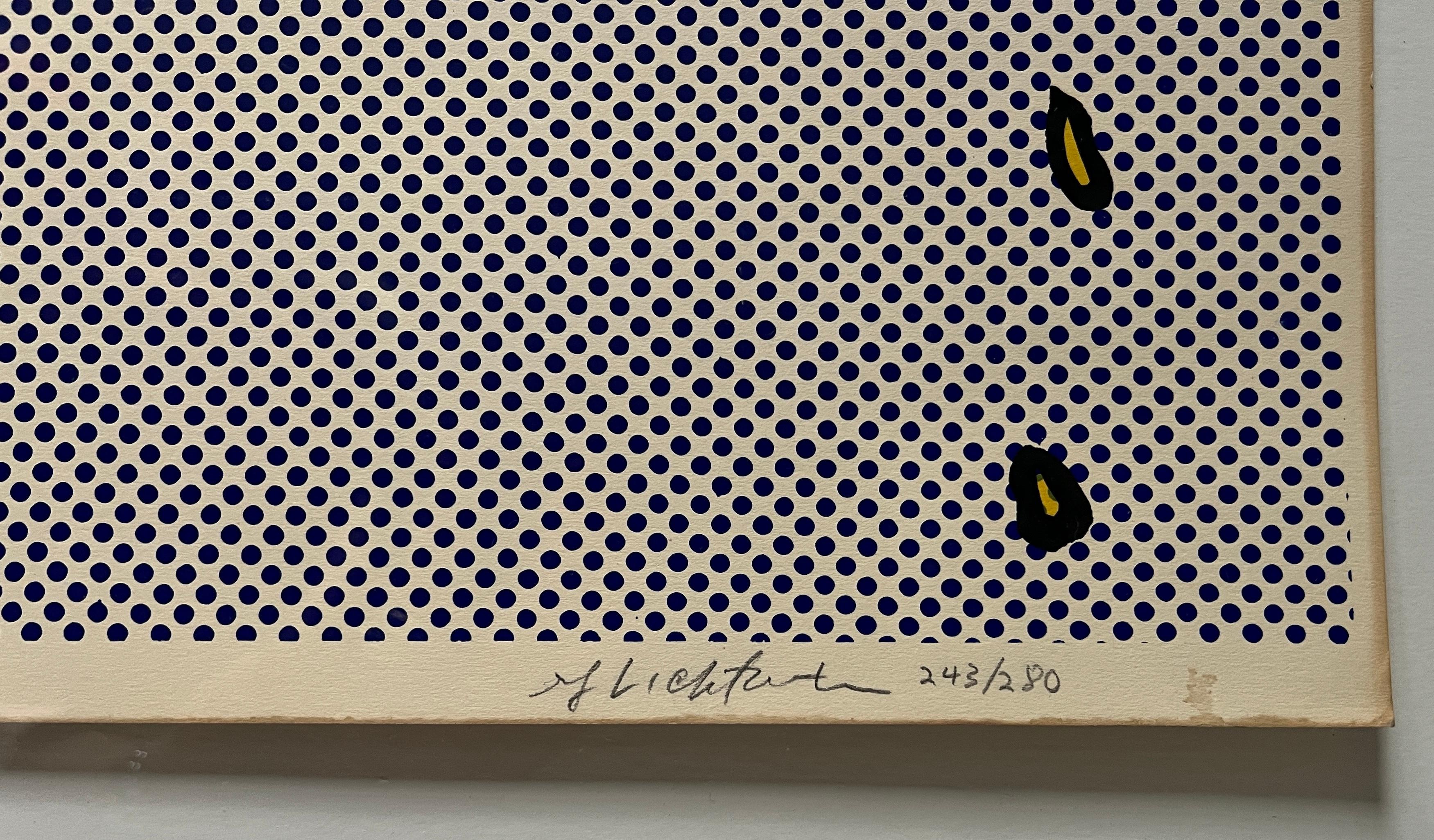 Roy Lichtenstein ( 1923 - 1997 ) – Brushstroke – hand-signed Screenprint  – 1965 For Sale 1