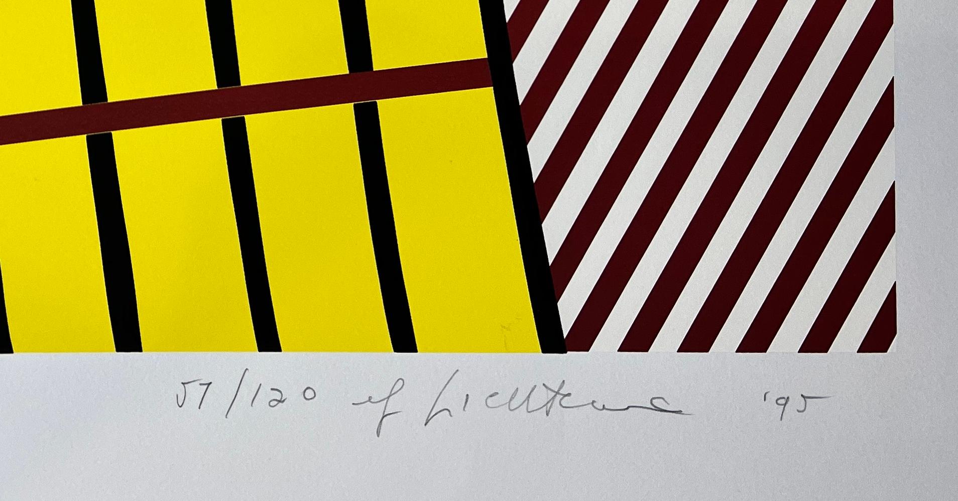 Roy Lichtenstein ( 1923 -1997 ) – Composition IV – hand-signed Screenprint -1995 2