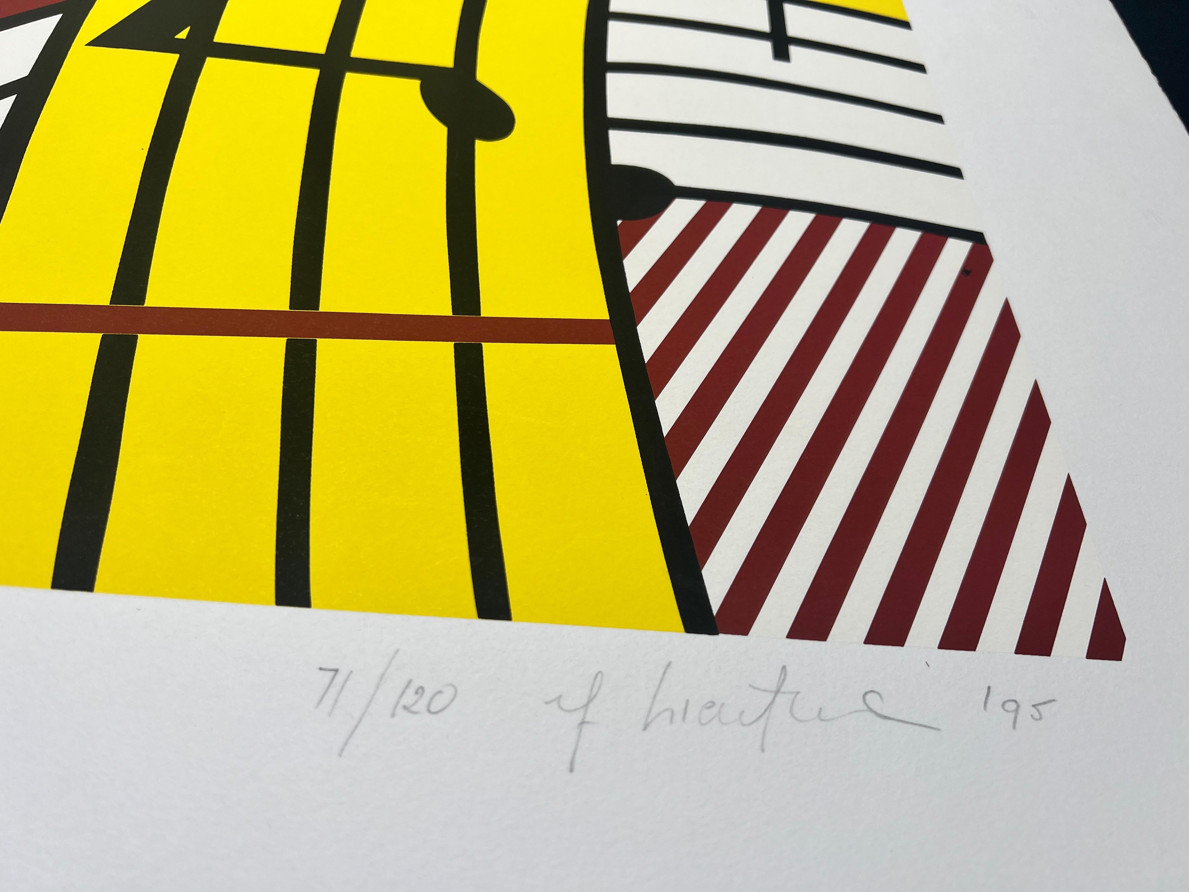 Roy Lichtenstein ( 1923 -1997 ) –  Composition IV  - Screenprint on Rives BFK For Sale 4
