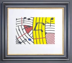 Roy Lichtenstein ( 1923 -1997 ) -  Composizione IV  - Serigrafia su Rives BFK