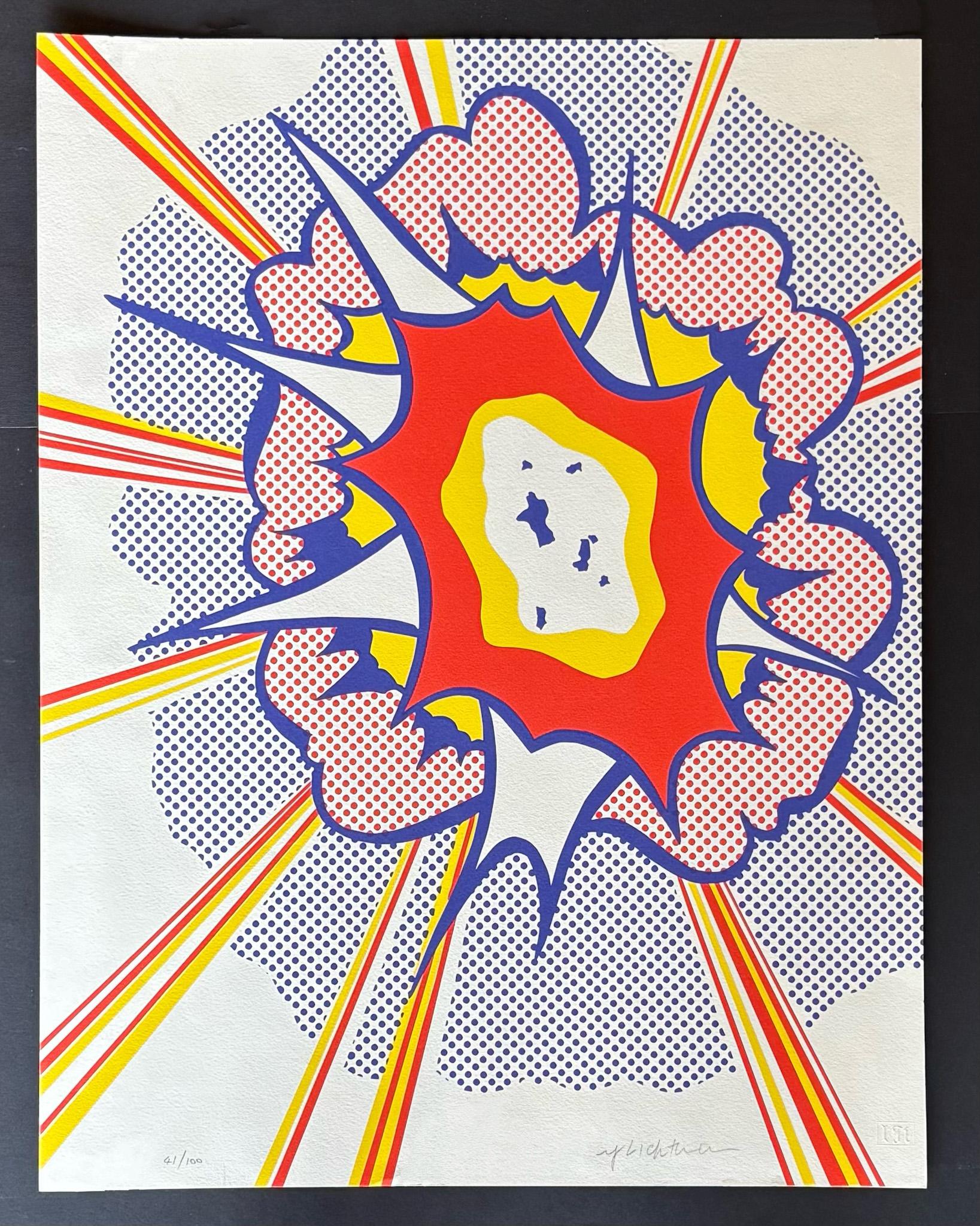 Roy Lichtenstein (1923-1997) - Explosion - Lithograph on Rives paper - 1967 For Sale 1