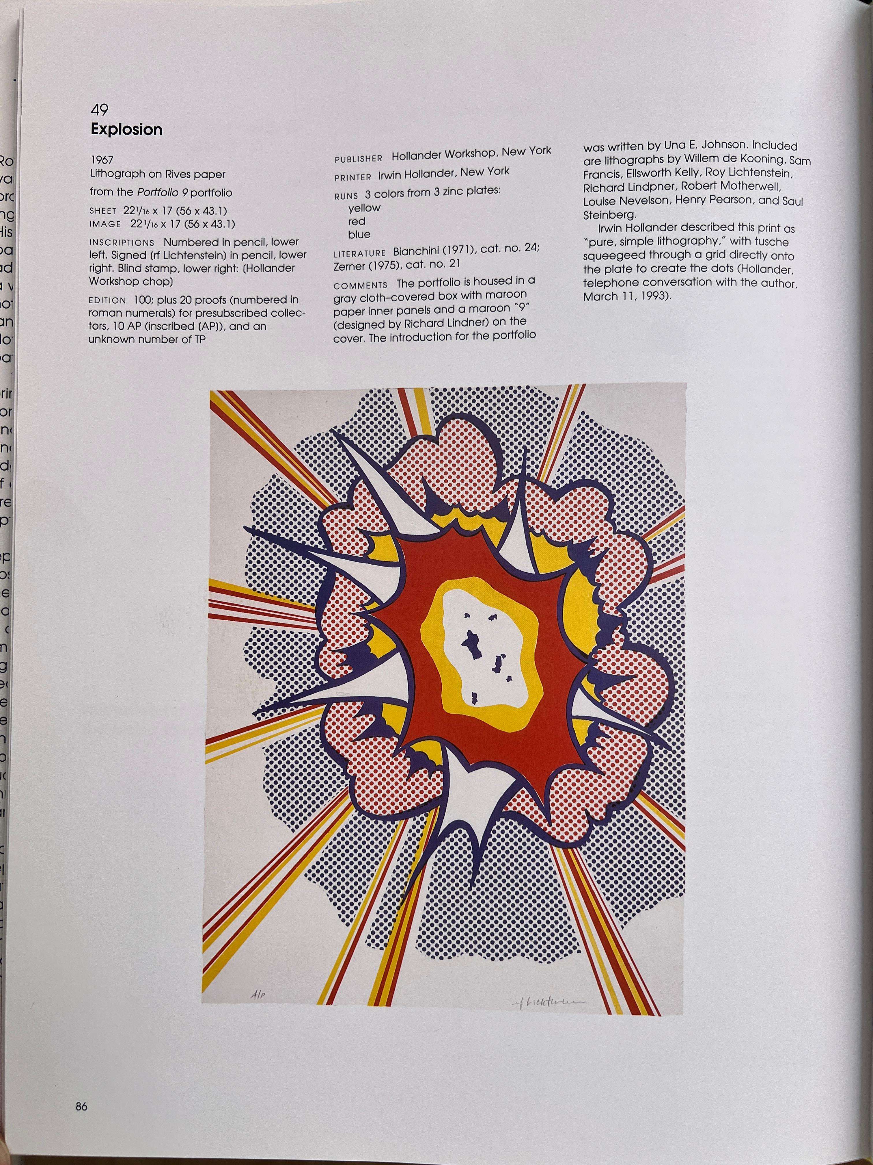 Roy Lichtenstein (1923-1997) - Explosion - Lithograph on Rives paper - 1967 For Sale 5