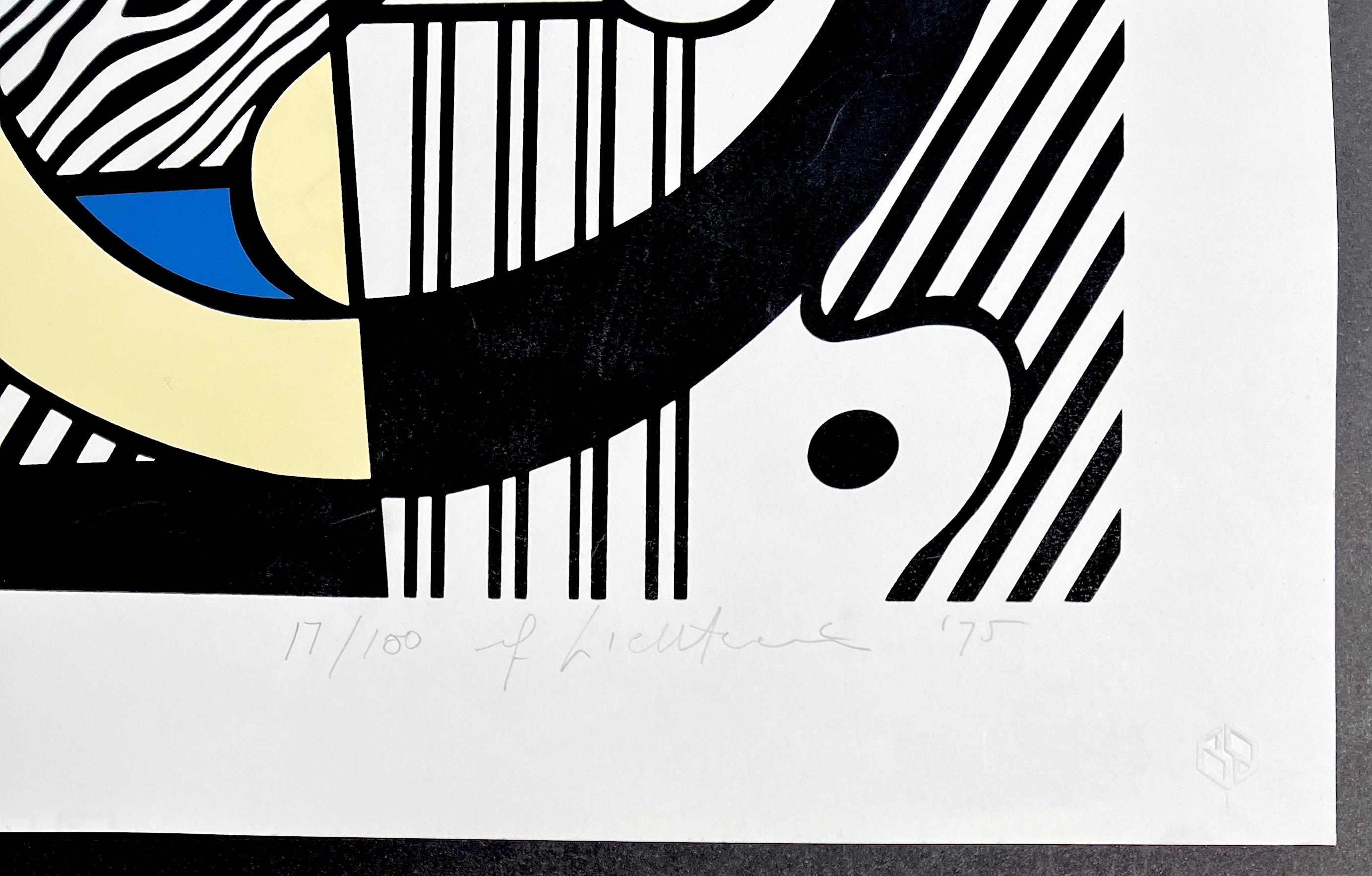 Roy Lichtenstein ( 1923 -1997 ) - Homenaje a Max Ernst - Serigrafía sobre Arcos 3