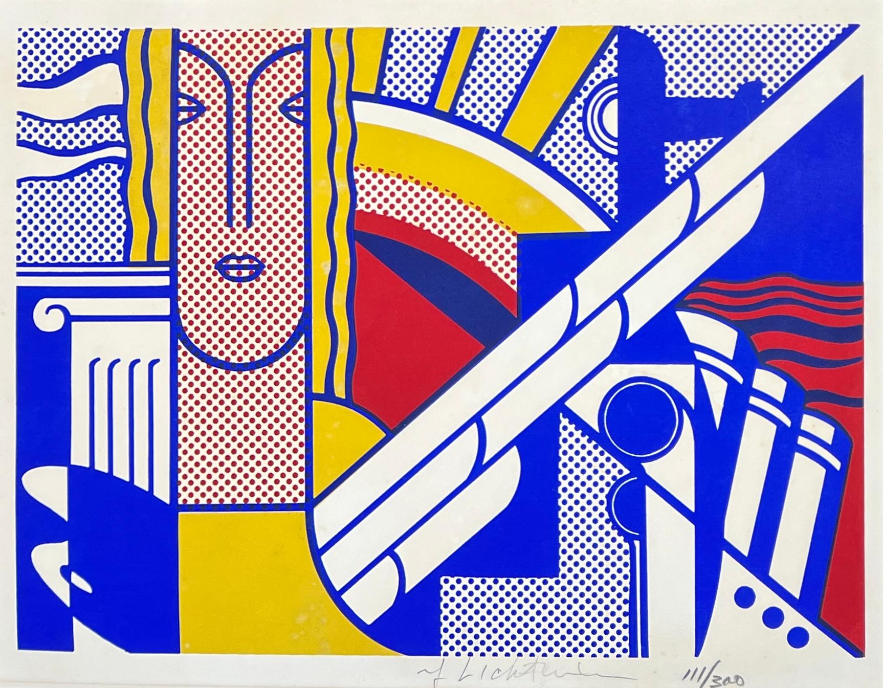 Roy Lichtenstein (1923-1997) - Serigrafía sobre papel liso, marfil - 1967 en venta 2