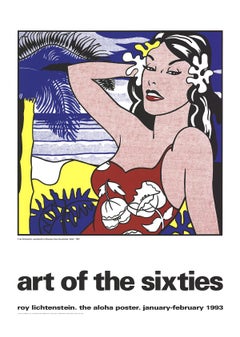 Vintage Roy Lichtenstein-Aloha, from Art of the Sixties-55" x 39"-Serigraph-1993-Pop Art
