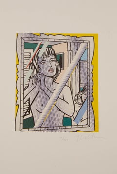 Roy Lichtenstein ( American, 1923 - 1997 ) "Nudes In Mirror" 19 / 100 Lithograph
