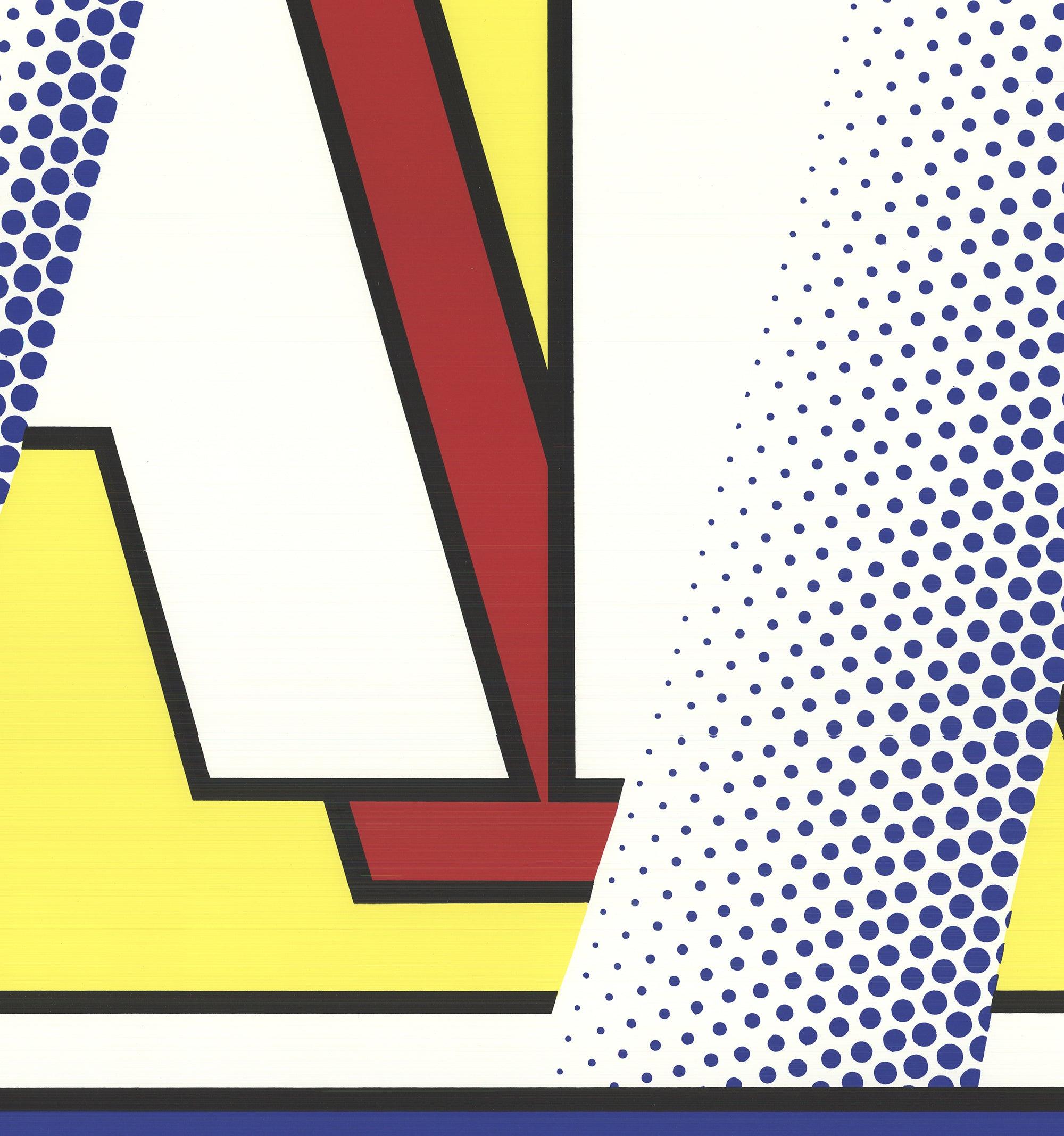 Roy Lichtenstein - ARTE para el Proyecto Poesía, 1989 - Serigrafía Pop Firmada a Mano en venta 4