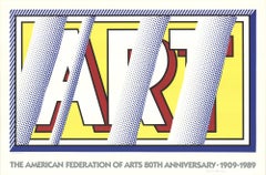Roy Lichtenstein - ART for the Poetry Project, 1989 - Sérigraphie Pop signée à la main