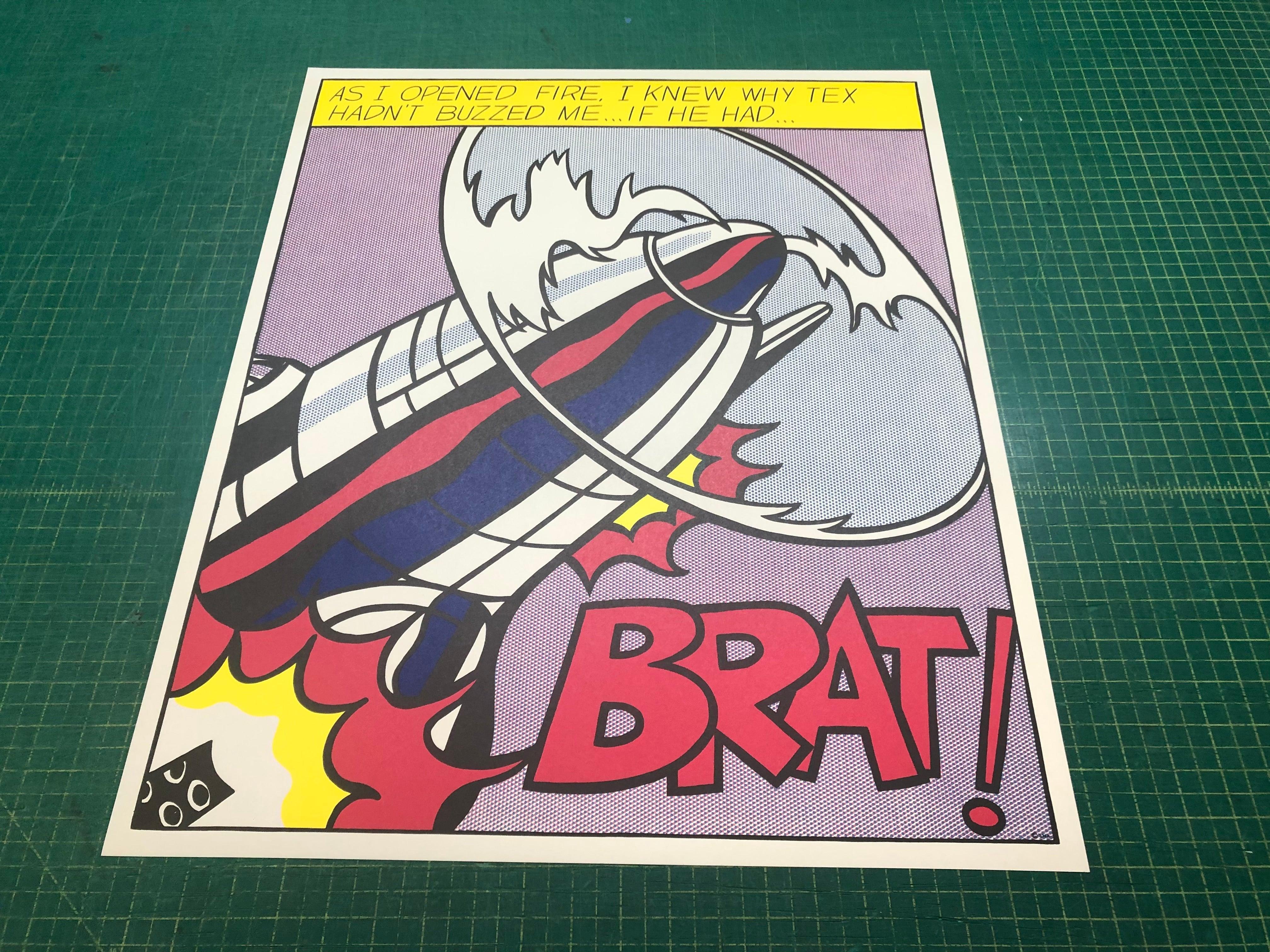 Roy Lichtenstein 'As I Opened Fire (Panel 1 of 3)' 1997- Poster For Sale 1