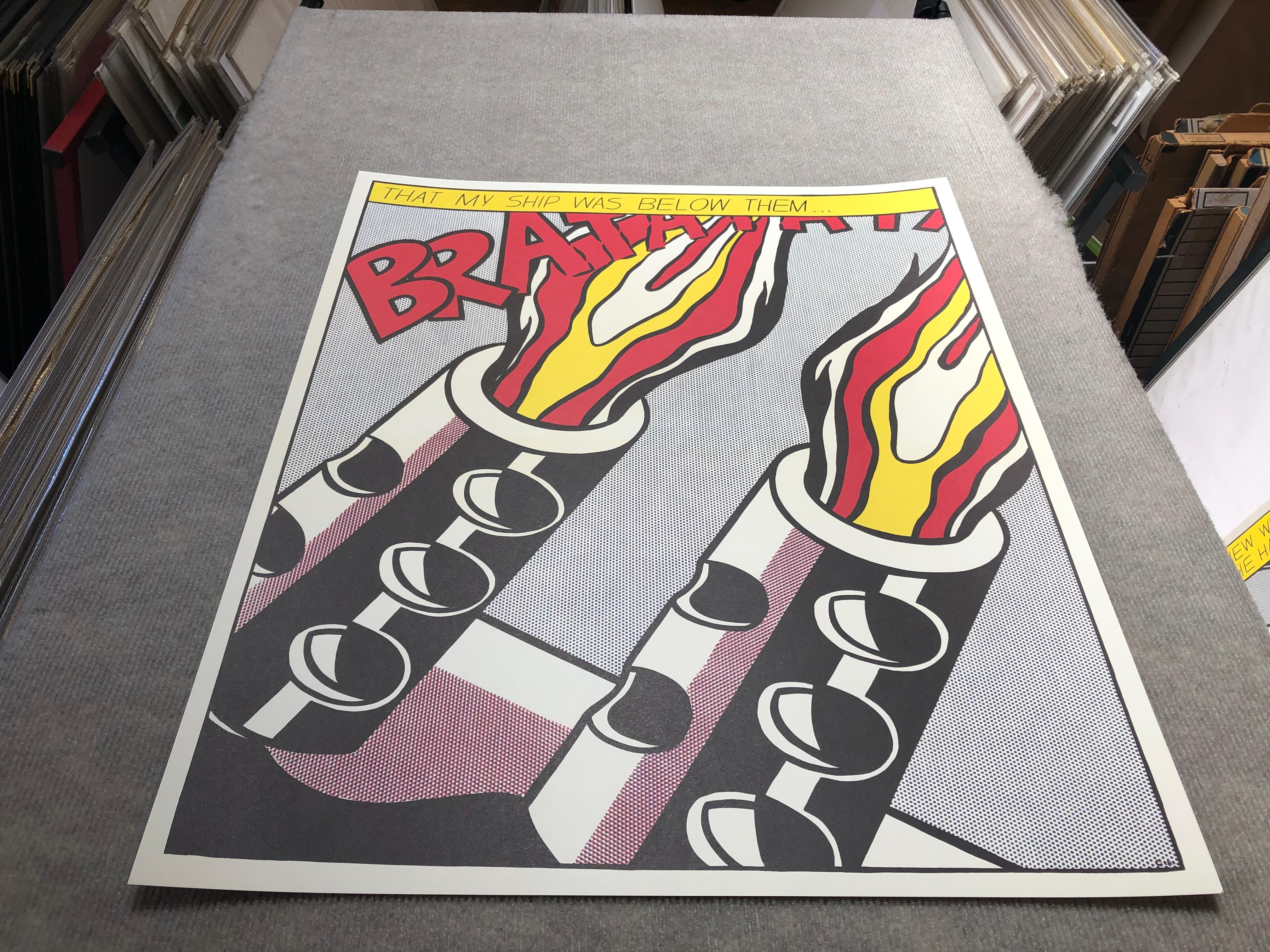 Roy Lichtenstein - As I Opened Fire (Triptych) - 1966 Offset Lithograph 25